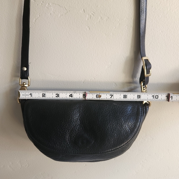 Libaire California Vintage Black Leather Crossbody Bag - Picture 7 of 16